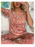 WHITE DAISY FLOWER PRINTED PJ SET