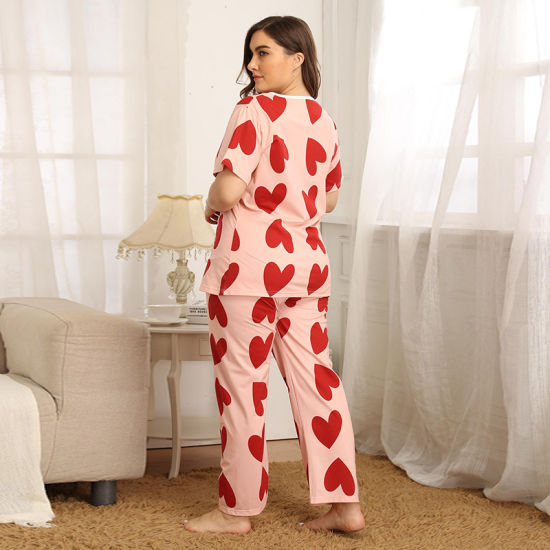 Red Hearts night suit for Ladies &amp; Girls